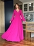 Vestido De Festa Serena Chiffon Pink 1 / Rosa Fucsia