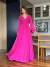 Vestido De Festa Serena Chiffon Pink 1 / Rosa Fucsia na internet
