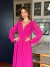 Vestido De Festa Serena Chiffon Pink 1 / Rosa Fucsia - comprar online