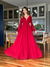 Vestido De Festa Serena Chiffon Vermelho 2 na internet