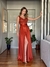 Vestido De Festa Sofia 3 Fenda Terracota - loja online