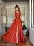 Vestido De Festa Sofia 3 Fenda Terracota - comprar online