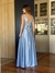 Vestido De Festa Sofia 3 Fenda Azul Serenity