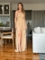 Imagem do Vestido De Festa Valquíria Bege / Nude / Dourado