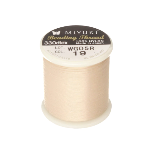HILO MIYUKI CREMA - ROLLO DE 50 METROS - comprar online