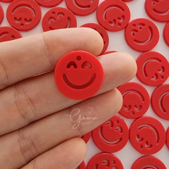DIJE CARITA FELIZ - ROJO