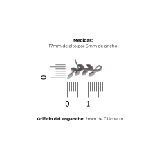 BASE DE ARO HOJITA CON ENGANCHE - 2U - comprar online