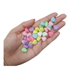 PLÁSTICO PASTEL CORAZÓN MEDIANO PLANO 12 MM - comprar online