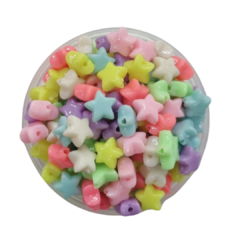 PLÁSTICO PASTEL ESTRELLAS PASANTES CHICAS 11 MM. - comprar online