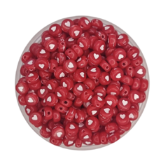 CUENTAS ROJAS CORAZÓN BLANCO 20gr - comprar online