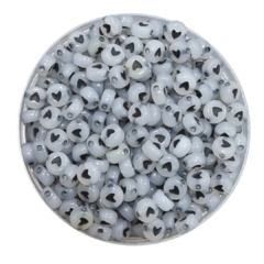 CUENTAS DE CORAZÓN NEGRO QUE BRILLAN EN LA OSCURIDAD - 20GR - comprar online