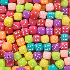 PASANTES DE DADOS FONDO MULTICOLOR - 20U