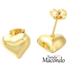 AROS ENCHAPADOS CORAZON INFLADO (1 PAR) en internet