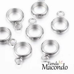 ARGOLLAS ESTILO PANDOR ACERO 10x7 - comprar online