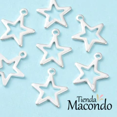 ESTRELLITA CONTORNO ACERO BLANCO (10 UNIDADES) - comprar online