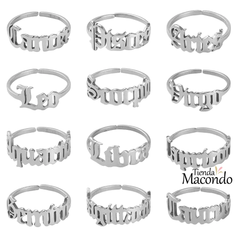 ANILLO ZODIACO ACERO - comprar online