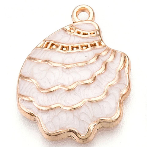 4 SHELL IRREGULAR BLANCA ESMALTADA (4 UNIDADES) - comprar online