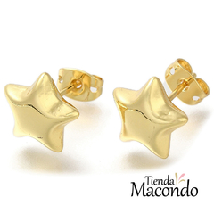 AROS ENCHAPADOS ESTRELLA INFLADA (1 PAR) - comprar online