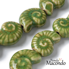 TIRA CARACOLA PORCELANA VERDE (1 TIRA) - comprar online