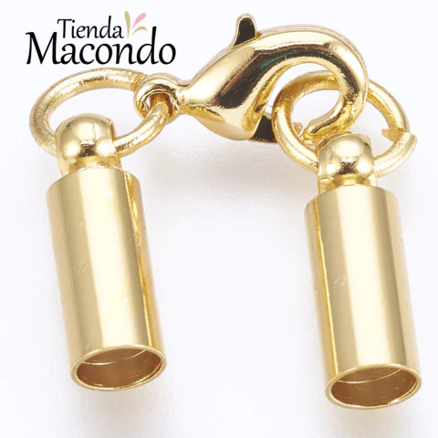 JUEGO ENCHAPADO 39 mm - 2 TERMINALES MAS 1 MOSQUETON (1 unidad) - comprar online