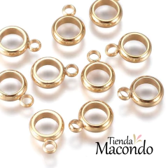 ARGOLLAS ESTILO PANDOR ENCHAPADAS 8.5x6 - comprar online