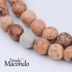 TIRA JASPE NATURAL AFRICANO 6 mm (1 Tira)