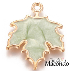 HOJA DE ARCE ESMALTADA OLIVA (1 UNIDAD) - comprar online