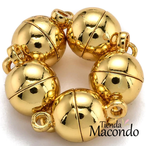CIERRE MAGNETICO ENCHAPADO ORO (1 PAR) - comprar online
