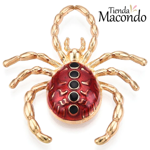 ARAÑA XL ROJA ESMALTADA (1 UNIDAD) - comprar online