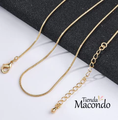 COLLAR SERPIENTE CON EXTENSOR ENCHAPADA - comprar online