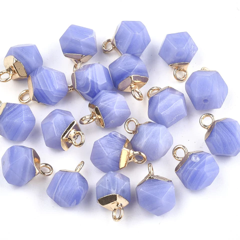 DIJE PIEDRA JADE CIELO FACETADA (1 unidad) - comprar online