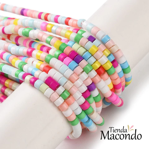 TIRA CRISTAL CHECO 2,5x2mm MIX FIESTA (1 TIRA) - comprar online