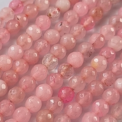 TIRA CUARZO ROSA FACETADA 6 mm (1 Tira) en internet