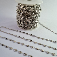 Cadena con Corazon Plateada (1 metro) - comprar online