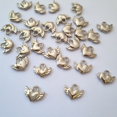 CORAZON CON ALAS PLATEADO (10 Grs) - comprar online