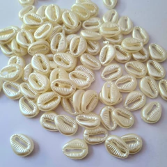 BUZIOS PLASTICOS PERLADOS PASANTES (10 grs) - comprar online