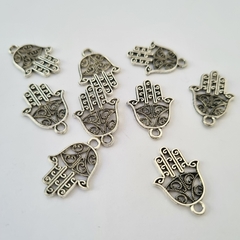 MANO FATIMA CALADA PLATEADA (10 grs) - comprar online