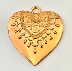 MEDALLON CORAZON DORADO (1 Unidad) - comprar online