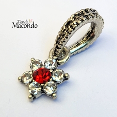 COLGANTE FLOR ESTILO PANDOR STR ROJO P (1 Unidad) - comprar online