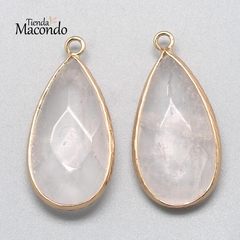 GOTA XL PIEDRA CRISTAL CUARZO NATURAL (1 UNIDAD) - comprar online