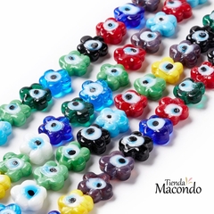 DIJE FLOR MURANO MILLEFIORI MIX 12 (5 Unidades) - comprar online
