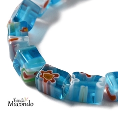 TIRA CUBO MURANO MILLEFIORE (1 TIRA) en internet