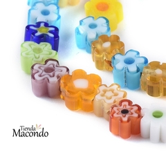 TIRA FLOR MURANO MILLEFIORI MIX 5 (1 TIRA) en internet