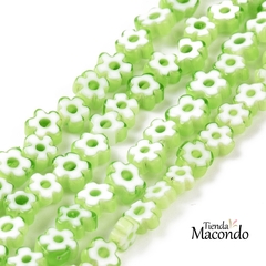TIRA FLOR MURANO MILLEFIORI VERDE 5 (1 TIRA) - comprar online