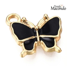 MARIPOSA ESMALTADA LUCI NEGRA (1 UNIDAD) - comprar online