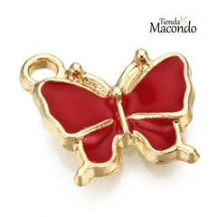 MARIPOSA ESMALTADA LUCI ROJA (1 UNIDAD) - comprar online
