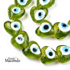 CORAZON OJITO MURANO VERDE (1 UNIDAD) - comprar online