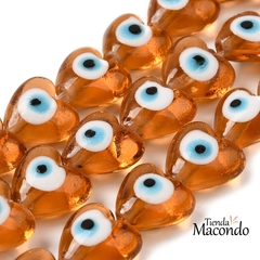 CORAZON OJITO MURANO MARRON (1 UNIDAD) en internet