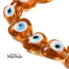 CORAZON OJITO MURANO MARRON (1 UNIDAD) - comprar online