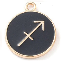 SIGNO ZODIACO ESMALTADO NEGRO (1 UNIDAD) - Tienda Macondo